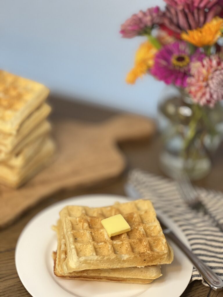 Best Sourdough Discard Waffles [Egg Free, Dairy Free, Vegan]