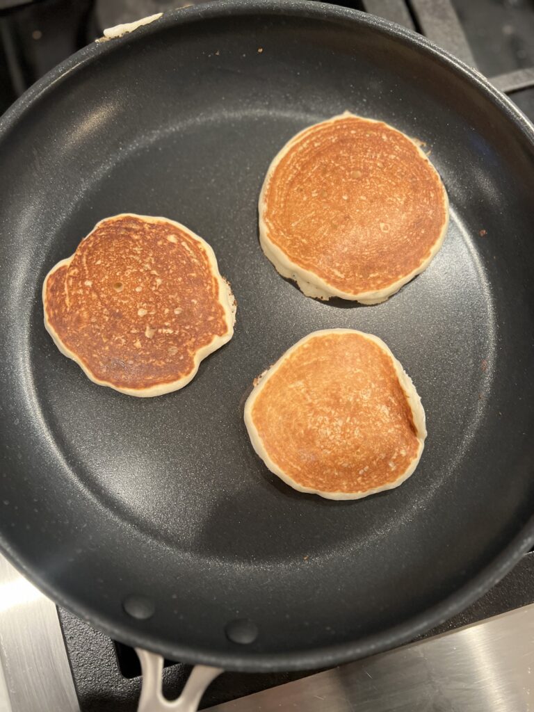 Best Sourdough Discard Pancakes [egg free, optional dairy free]