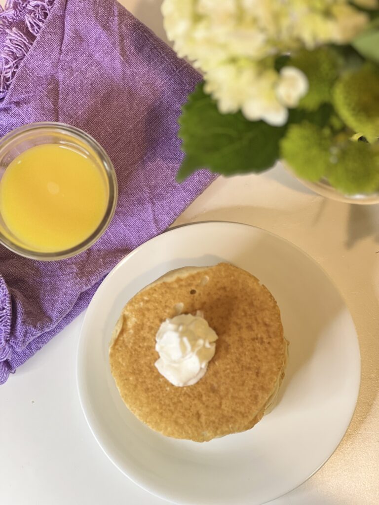Best Sourdough Discard Pancakes [egg free, optional dairy free]