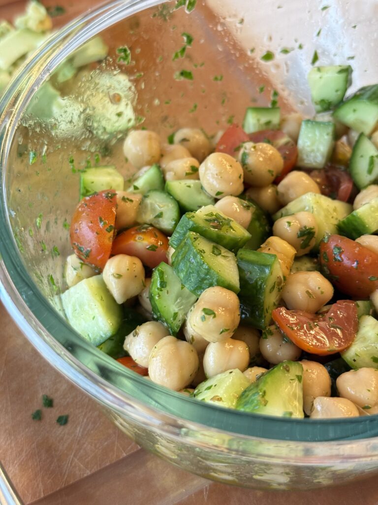 Vegan chickpea salad gluten free nut free
